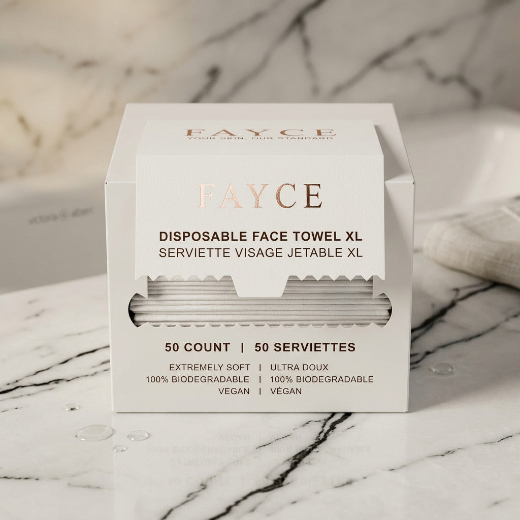 FAYCE Disposable Face Towel XL – 50 Count